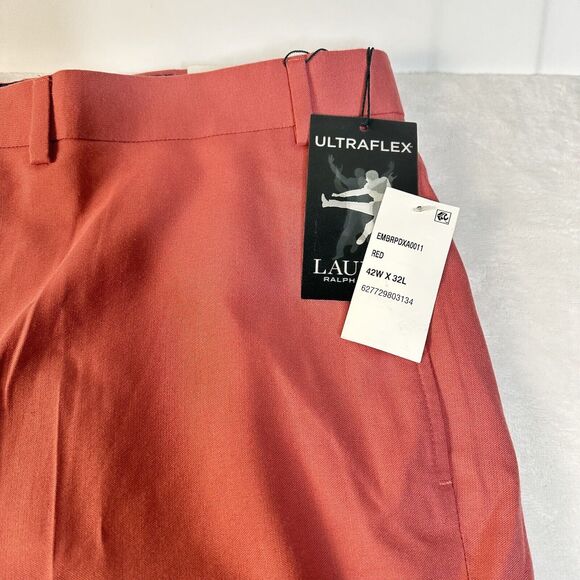 Lauren Ralph Lauren Men's Embry UltraFlex Classic Fit Pants RED Size 42Wx32L NWT - Picture 2 of 10